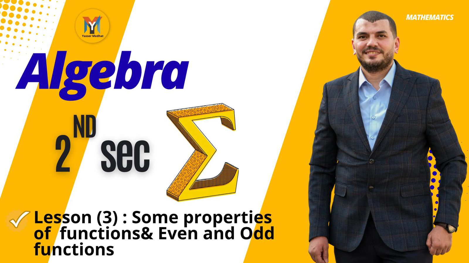 2nd Secondary - Algebra  Lesson 3 : Some properties of function & even & odd functions