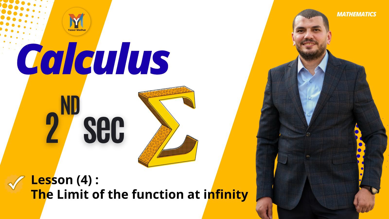 2nd Secondary Calculus lesson 4 the limit ot the function at infinity